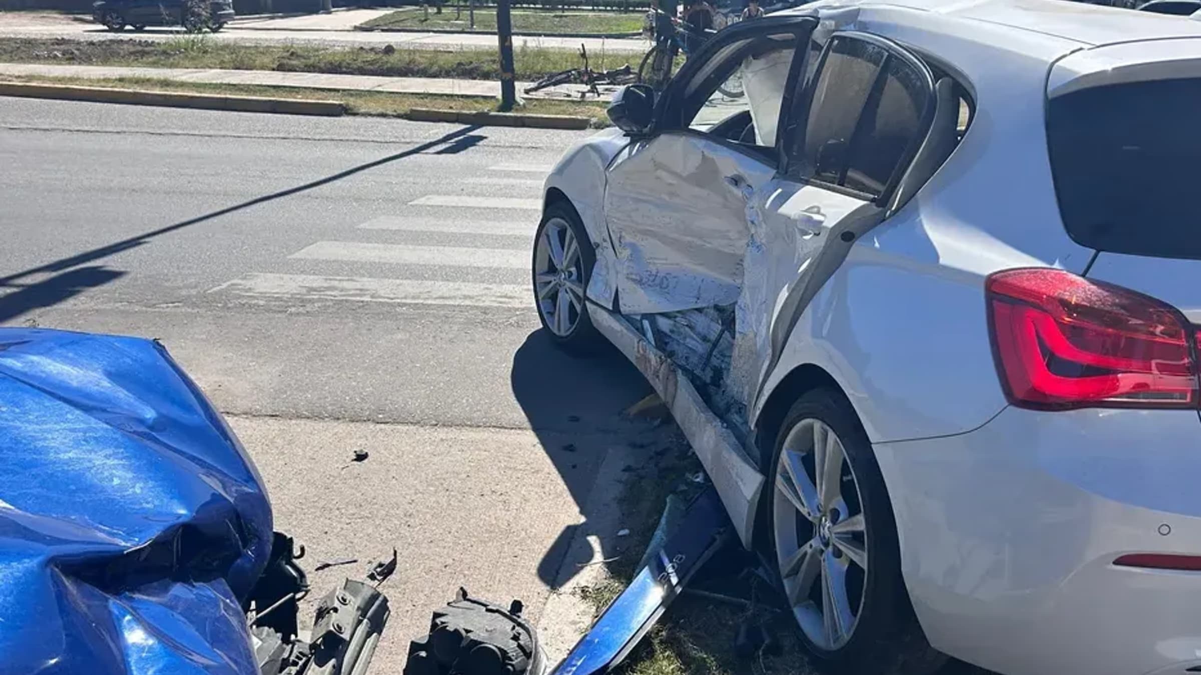 Fuerte choque en la Ruta 58 deja heridos leves