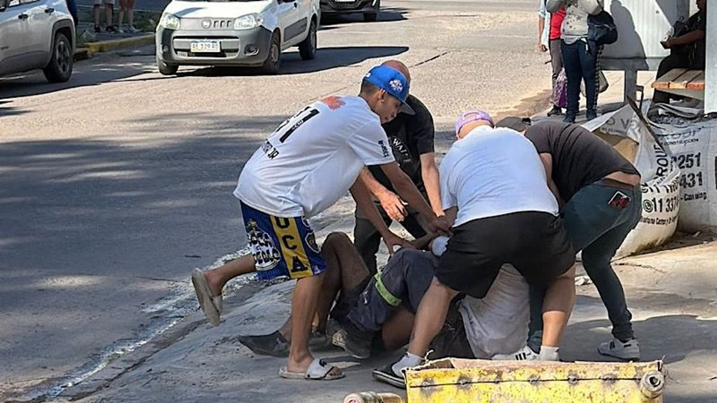 Canning: pelea en Lacarra, a pocos metros de la Rotonda de la Mujer
