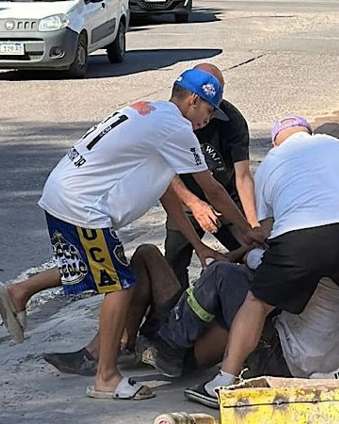 Canning: pelea en Lacarra, a pocos metros de la Rotonda de la Mujer